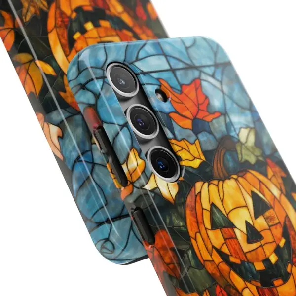 Luminous Lantern Halloween Stained Glass Tough Phone Case for iPhone and Samsung - Image 107