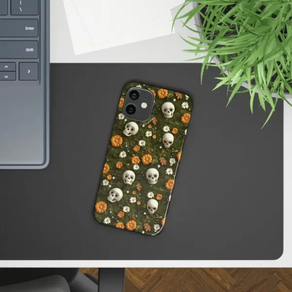 Autumn Requiem Mossy Autumn Skull Slim Phone Case for iPhone and Samsung - Image 31
