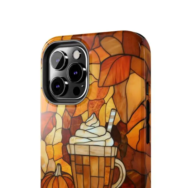 Stained Glass Pumpkin Spice Latte (PSL) Tough Phone Case for iPhone and Samsung - Image 56