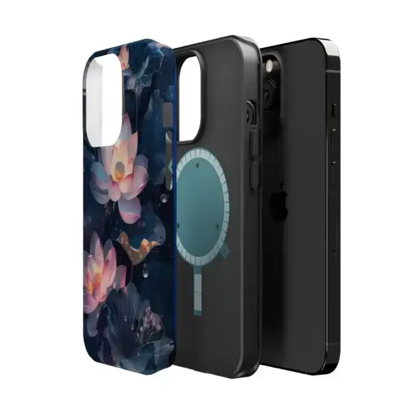 Dew-Kissed Lotus Magnetic Tough Case for iPhone and Samsung - Image 72