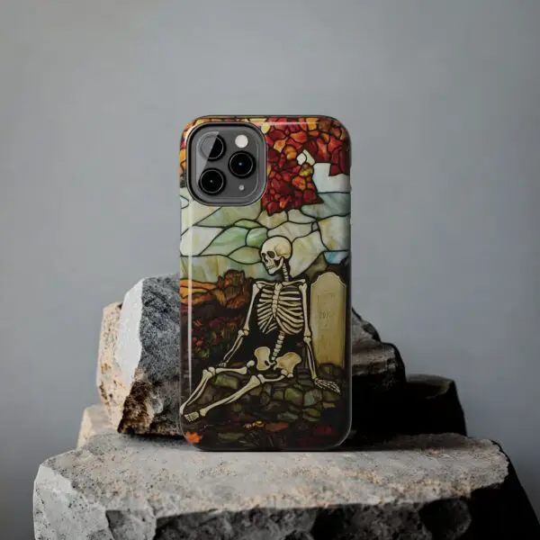 Autumn Graveyard Skeleton Tough Phone Cases for iPhone and Samsung - Image 27