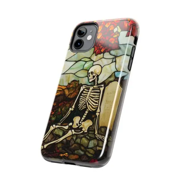 Autumn Graveyard Skeleton Tough Phone Cases for iPhone and Samsung - Image 19