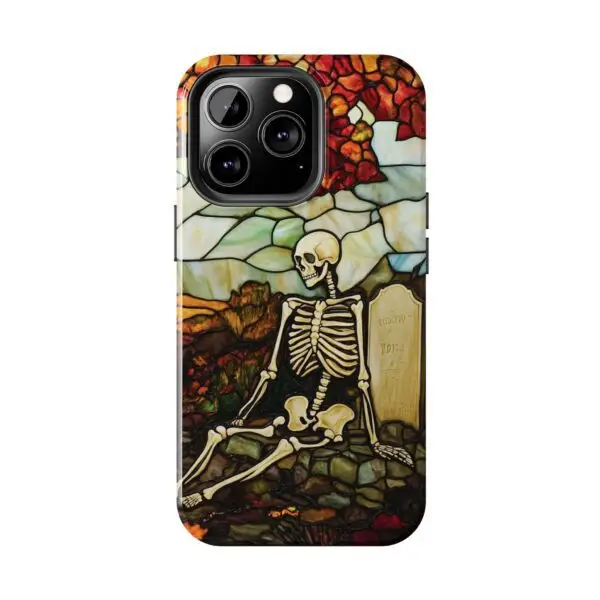 Autumn Graveyard Skeleton Tough Phone Cases for iPhone and Samsung - Image 72