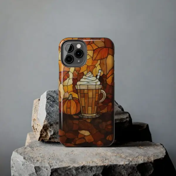 Stained Glass Pumpkin Spice Latte (PSL) Tough Phone Case for iPhone and Samsung - Image 27