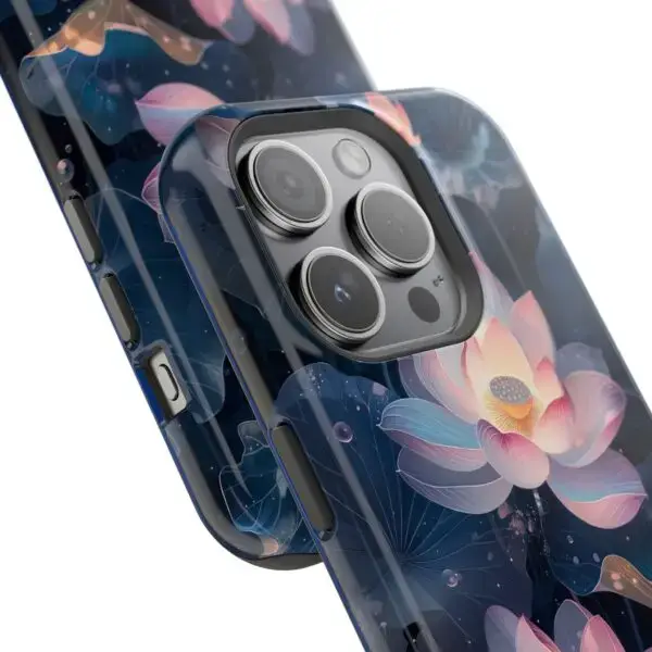 Dew-Kissed Lotus Magnetic Tough Case for iPhone and Samsung - Image 93