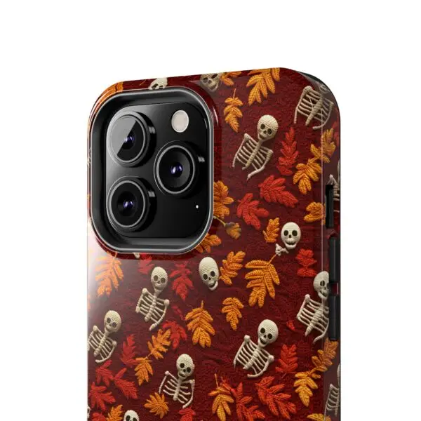 3D Orange Autumn Skeleton Tough Phone Cases for iPhone and Samsung - Image 71