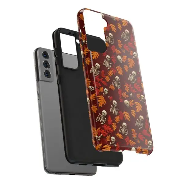 3D Orange Autumn Skeleton Tough Phone Cases for iPhone and Samsung - Image 124