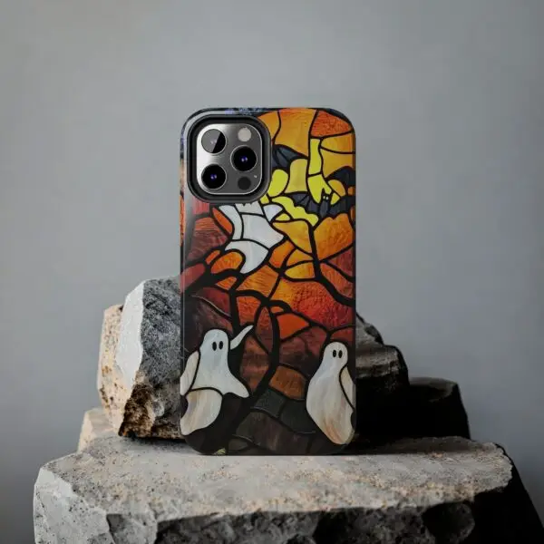Spectral Stained Glass Halloween Tough Phone Case for iPhone and Samsung - Image 51