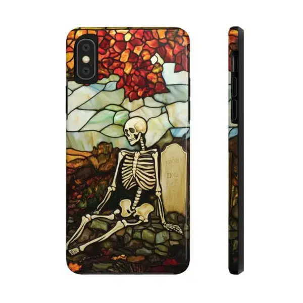 Autumn Graveyard Skeleton Tough Phone Cases for iPhone and Samsung - Image 8