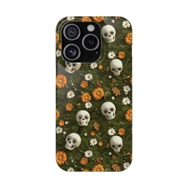 Autumn Requiem Mossy Autumn Skull Slim Phone Case for iPhone and Samsung - Image 6