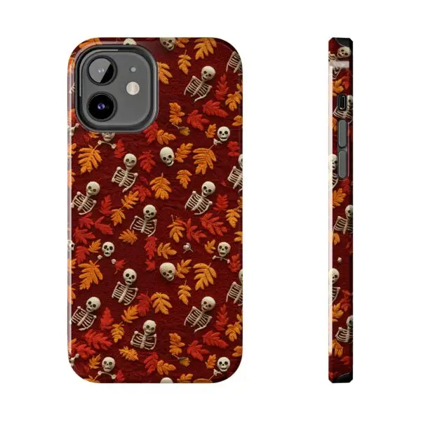 3D Orange Autumn Skeleton Tough Phone Cases for iPhone and Samsung - Image 36
