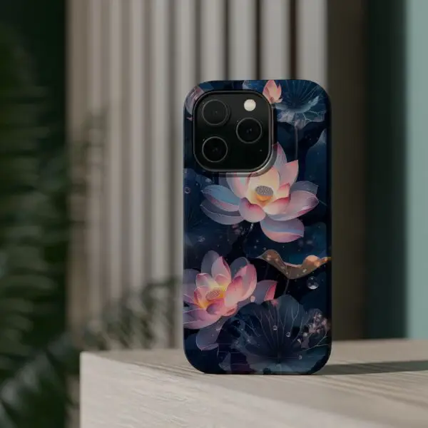 Dew-Kissed Lotus Magnetic Tough Case for iPhone and Samsung - Image 19