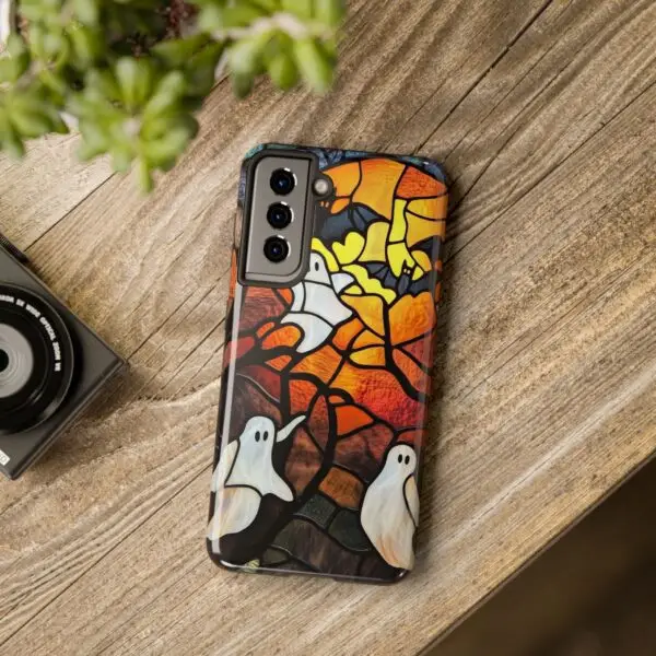 Spectral Stained Glass Halloween Tough Phone Case for iPhone and Samsung - Image 125