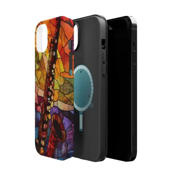 Symphonic Stained Glass Oboe Magnetic Tough Case for iPhone and Samsung - Image 32