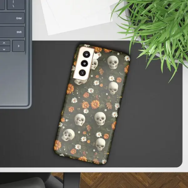 Autumn Requiem Mossy Autumn Skull Slim Phone Case for iPhone and Samsung - Image 64