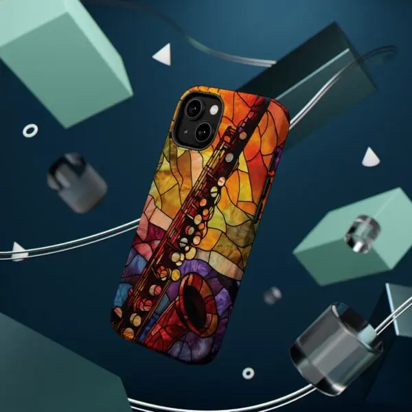 Symphonic Stained Glass Oboe Magnetic Tough Case for iPhone and Samsung - Image 8