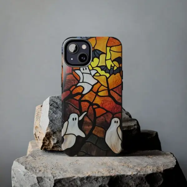 Spectral Stained Glass Halloween Tough Phone Case for iPhone and Samsung - Image 63