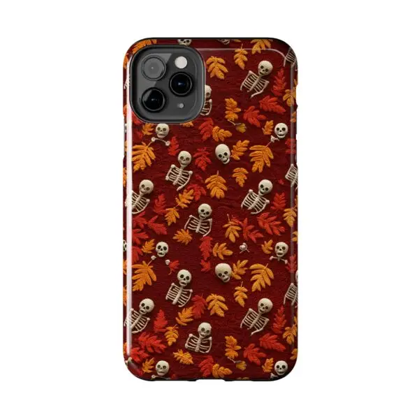 3D Orange Autumn Skeleton Tough Phone Cases for iPhone and Samsung - Image 31