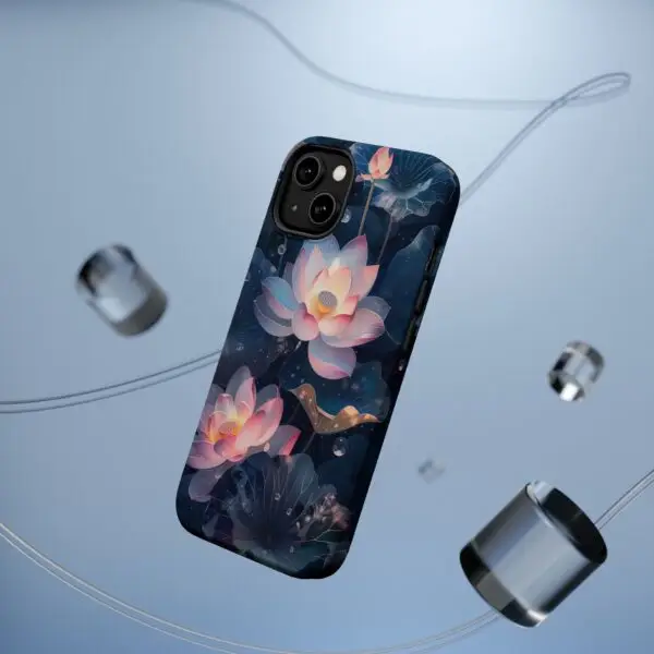 Dew-Kissed Lotus Magnetic Tough Case for iPhone and Samsung - Image 15