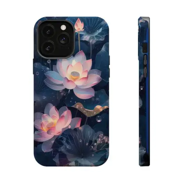 Dew-Kissed Lotus Magnetic Tough Case for iPhone and Samsung - Image 81