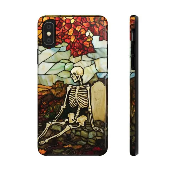 Autumn Graveyard Skeleton Tough Phone Cases for iPhone and Samsung - Image 13