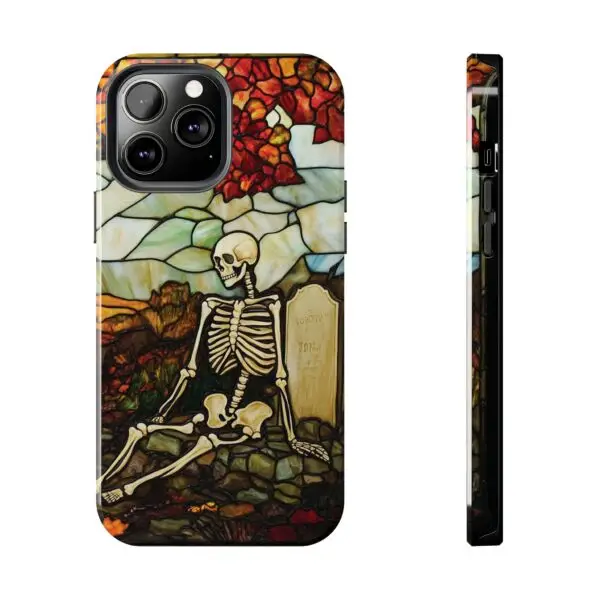 Autumn Graveyard Skeleton Tough Phone Cases for iPhone and Samsung - Image 77