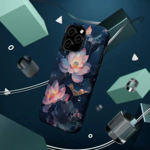 Dew-Kissed Lotus Magnetic Tough Case for iPhone and Samsung - Image 43