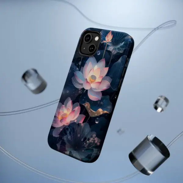 Dew-Kissed Lotus Magnetic Tough Case for iPhone and Samsung - Image 30