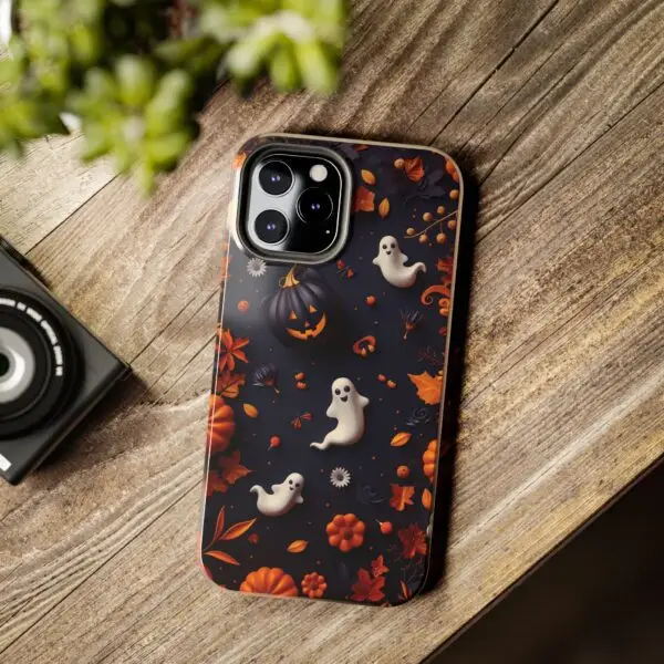 Spooky Harvest Autumn Halloween Skulls Tough Phone Cases for iPhone and Samsung - Image 58