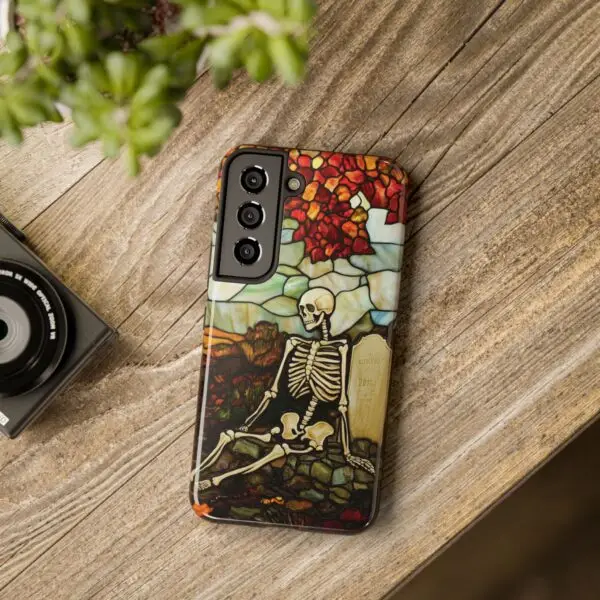 Autumn Graveyard Skeleton Tough Phone Cases for iPhone and Samsung - Image 120