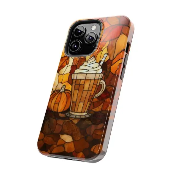 Stained Glass Pumpkin Spice Latte (PSL) Tough Phone Case for iPhone and Samsung - Image 73