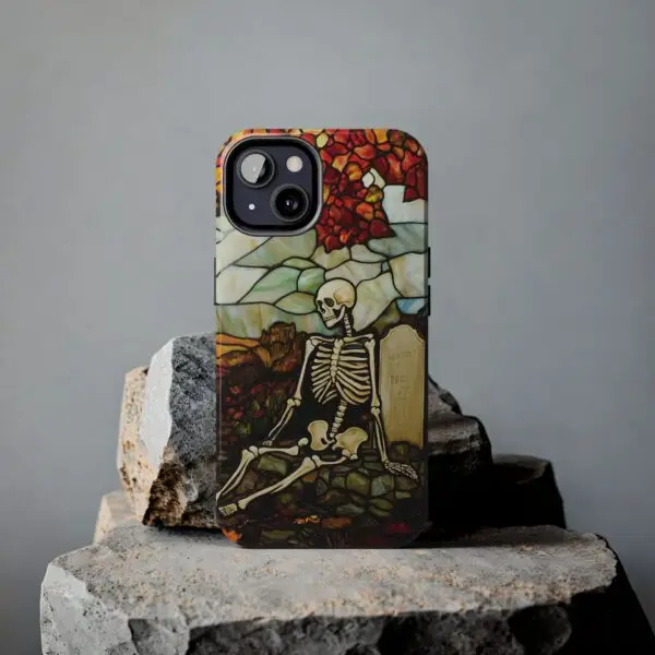 Autumn Graveyard Skeleton Tough Phone Cases for iPhone and Samsung - Image 63