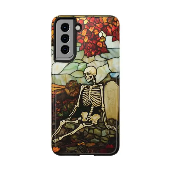 Autumn Graveyard Skeleton Tough Phone Cases for iPhone and Samsung - Image 121