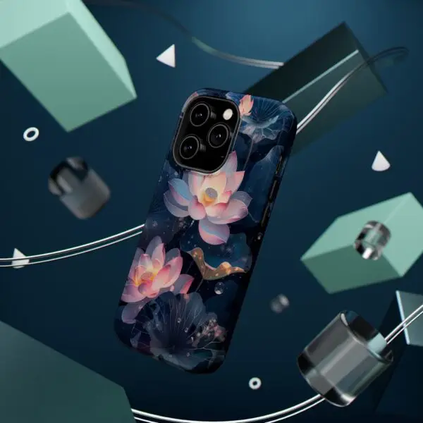 Dew-Kissed Lotus Magnetic Tough Case for iPhone and Samsung - Image 18