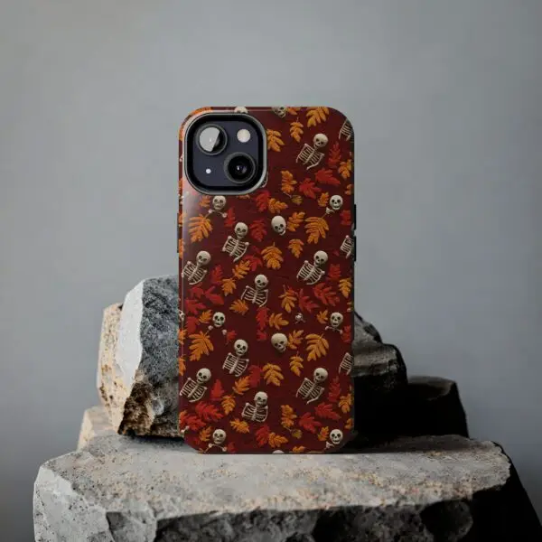 3D Orange Autumn Skeleton Tough Phone Cases for iPhone and Samsung - Image 63