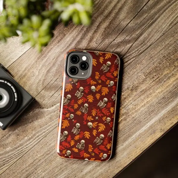 3D Orange Autumn Skeleton Tough Phone Cases for iPhone and Samsung - Image 28