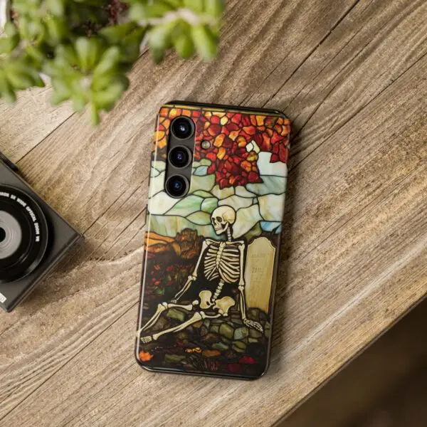 Autumn Graveyard Skeleton Tough Phone Cases for iPhone and Samsung - Image 110