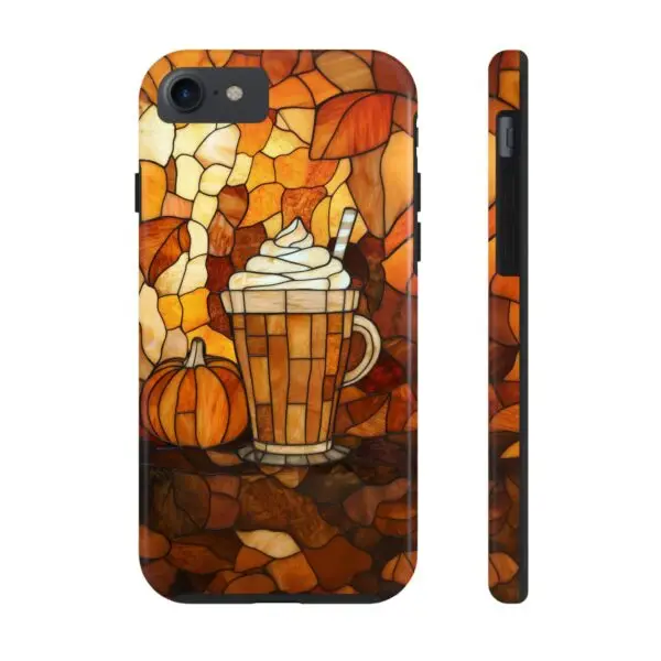 Stained Glass Pumpkin Spice Latte (PSL) Tough Phone Case for iPhone and Samsung - Image 7