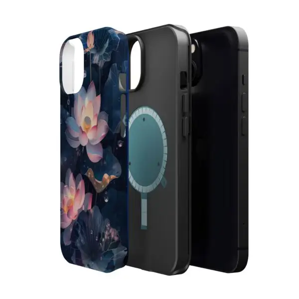 Dew-Kissed Lotus Magnetic Tough Case for iPhone and Samsung - Image 52