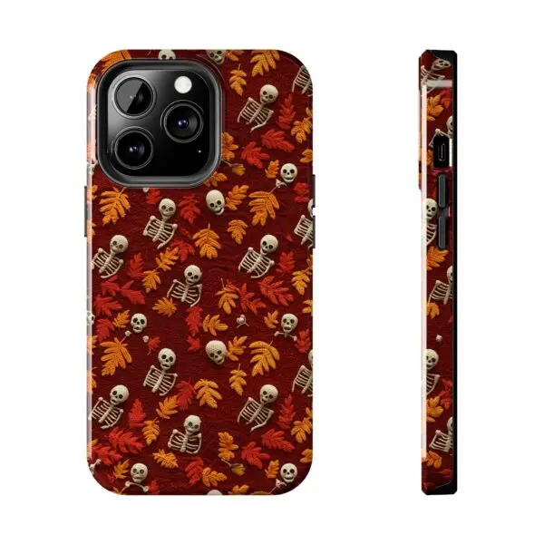 3D Orange Autumn Skeleton Tough Phone Cases for iPhone and Samsung - Image 72