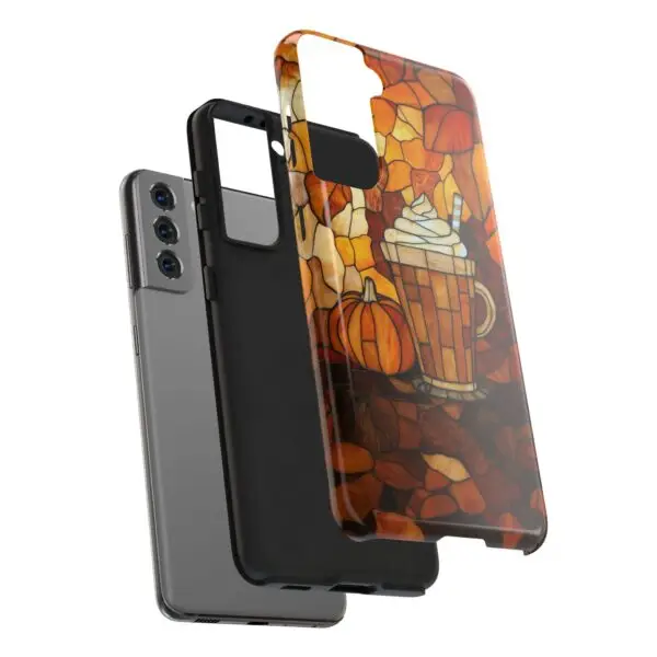 Stained Glass Pumpkin Spice Latte (PSL) Tough Phone Case for iPhone and Samsung - Image 124