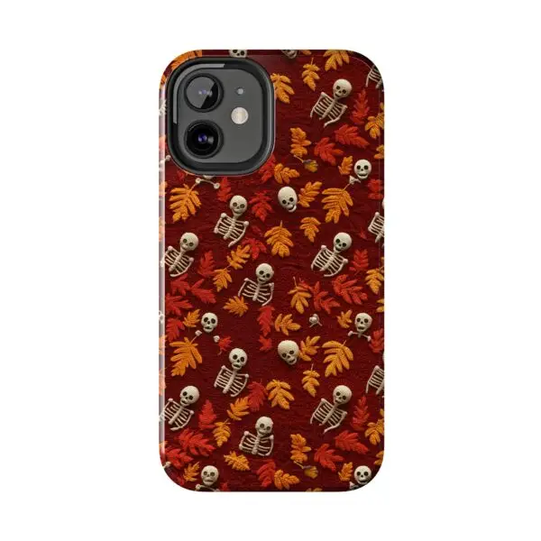 3D Orange Autumn Skeleton Tough Phone Cases for iPhone and Samsung - Image 43