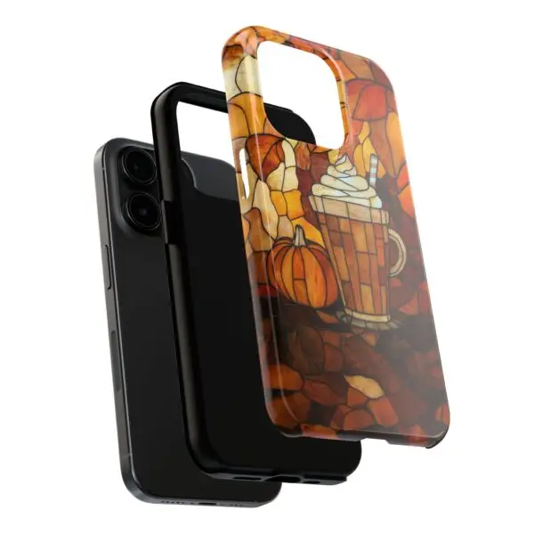 Stained Glass Pumpkin Spice Latte (PSL) Tough Phone Case for iPhone and Samsung - Image 94