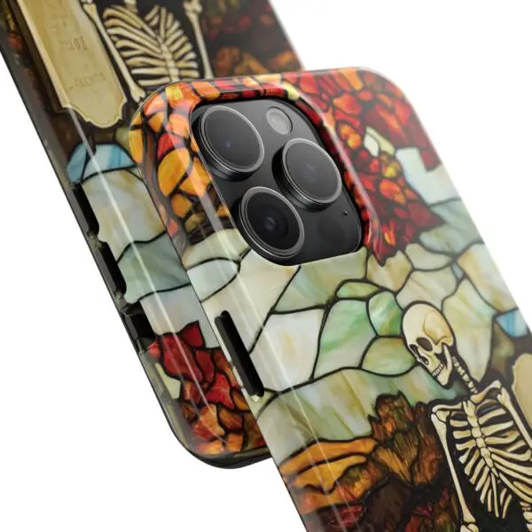 Autumn Graveyard Skeleton Tough Phone Cases for iPhone and Samsung - Image 102