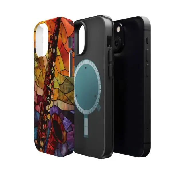 Symphonic Stained Glass Oboe Magnetic Tough Case for iPhone and Samsung - Image 62