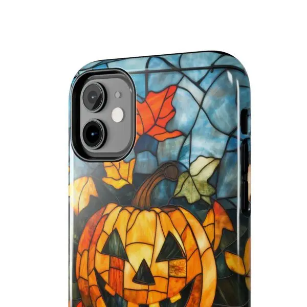 Luminous Lantern Halloween Stained Glass Tough Phone Case for iPhone and Samsung - Image 20