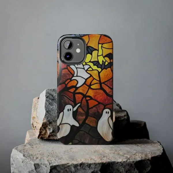 Spectral Stained Glass Halloween Tough Phone Case for iPhone and Samsung - Image 39