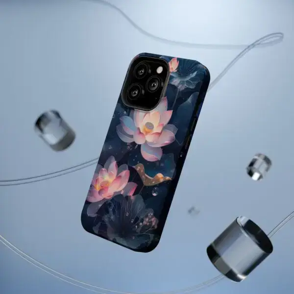 Dew-Kissed Lotus Magnetic Tough Case for iPhone and Samsung - Image 75