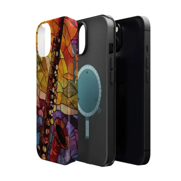 Symphonic Stained Glass Oboe Magnetic Tough Case for iPhone and Samsung - Image 47