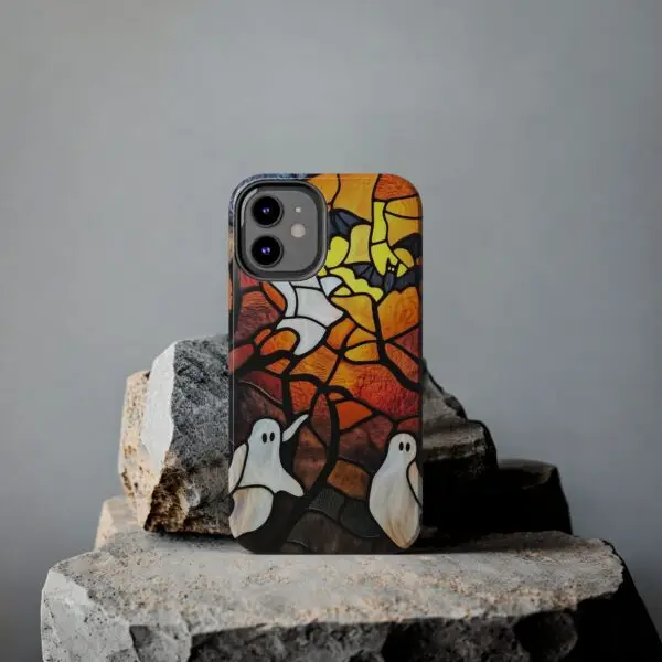 Spectral Stained Glass Halloween Tough Phone Case for iPhone and Samsung - Image 45